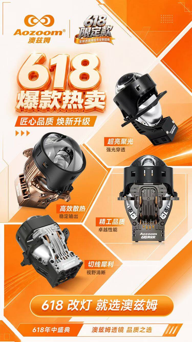 澳兹姆618双直射透镜产品展示